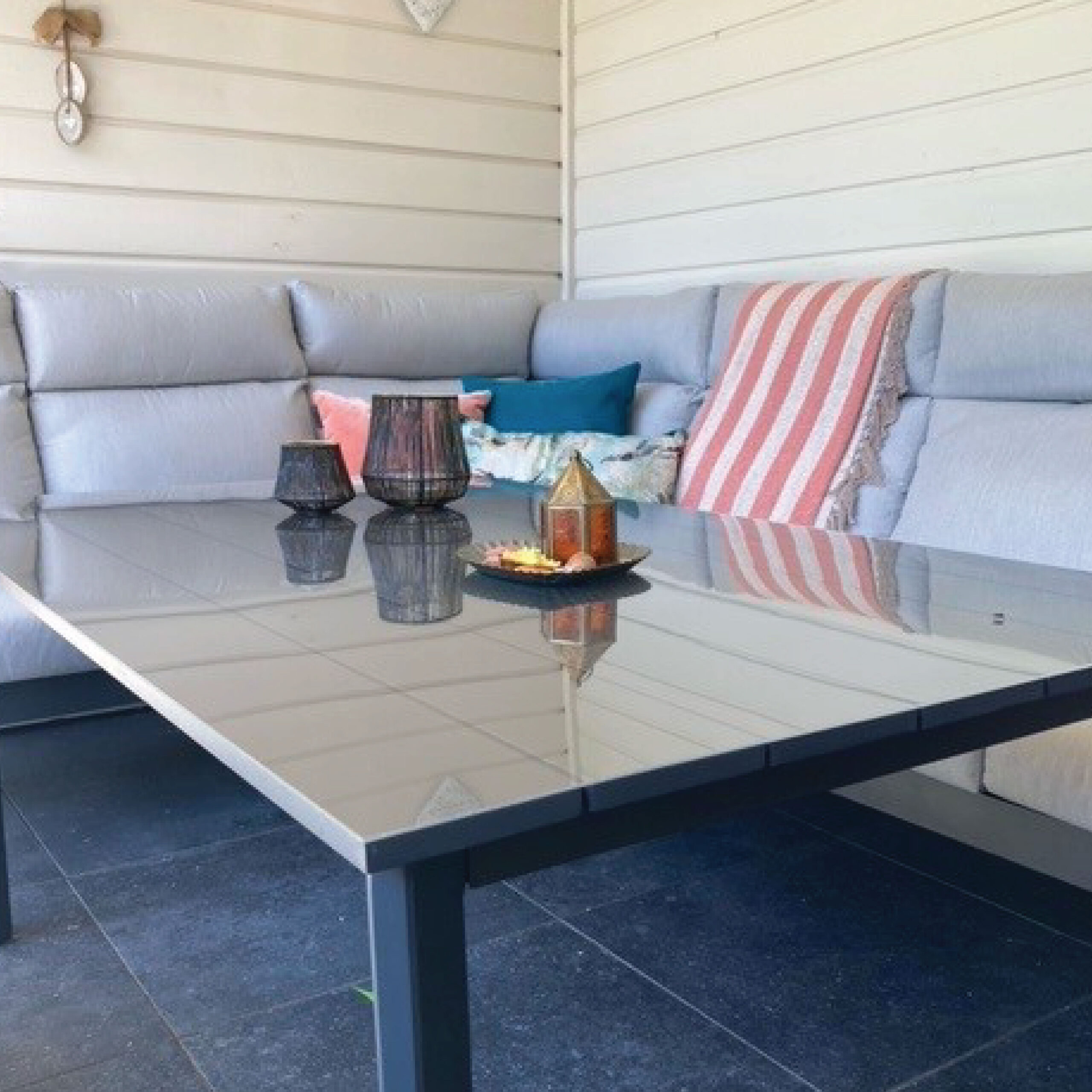 plexiglas beschermlaag tafelblad buiten