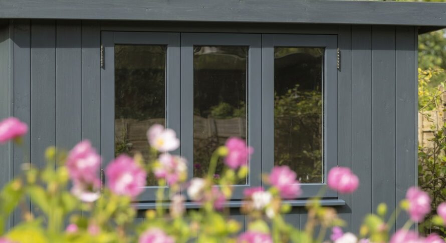 tuinhuis ramen plexiglas rookgrijs en antraciet boeideel