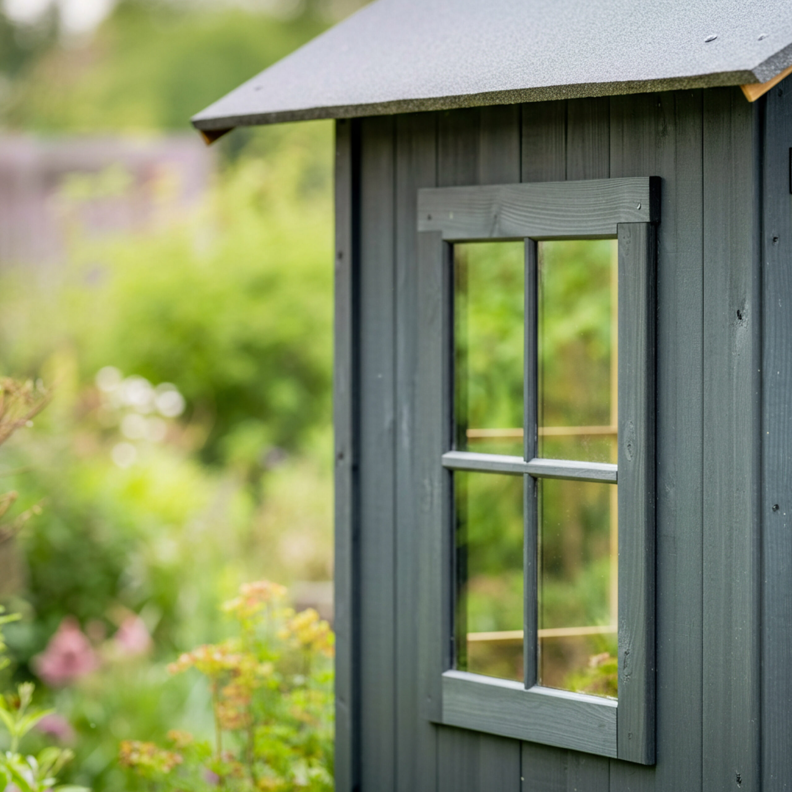 Getint plexiglas tuinhuis raam