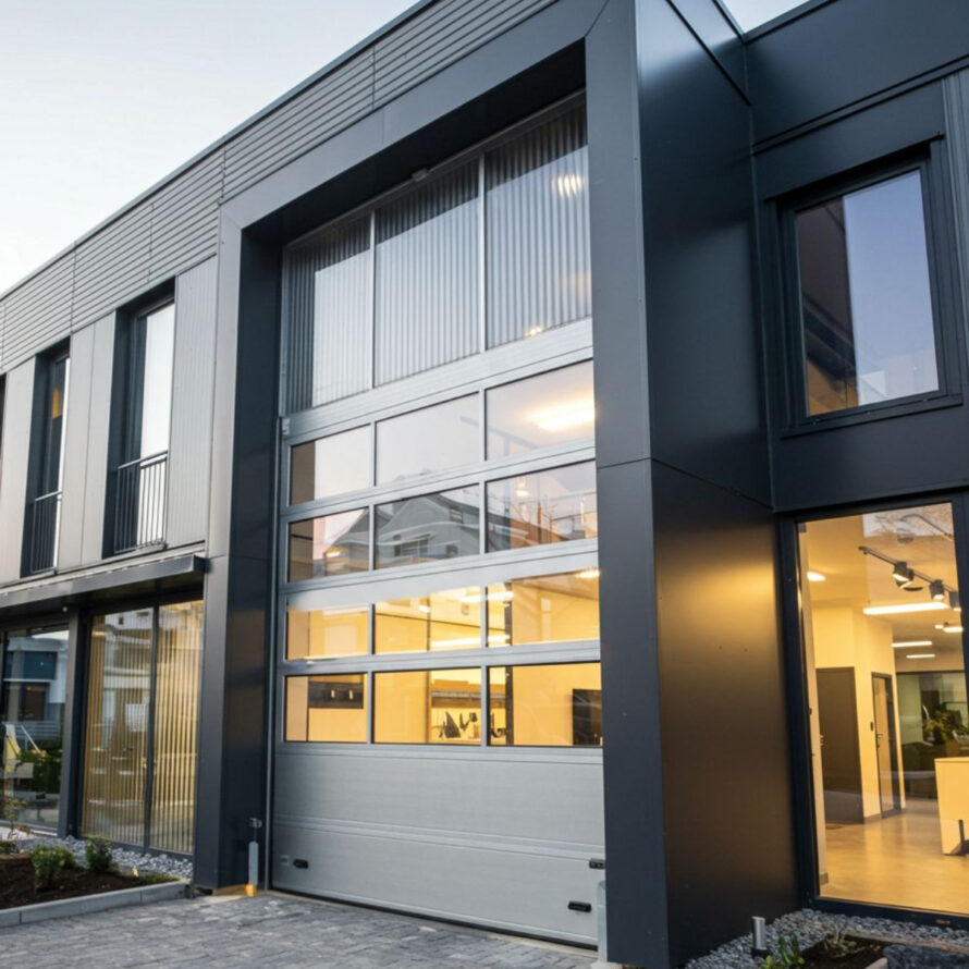 Bedrijfsdeur polycarbonaat