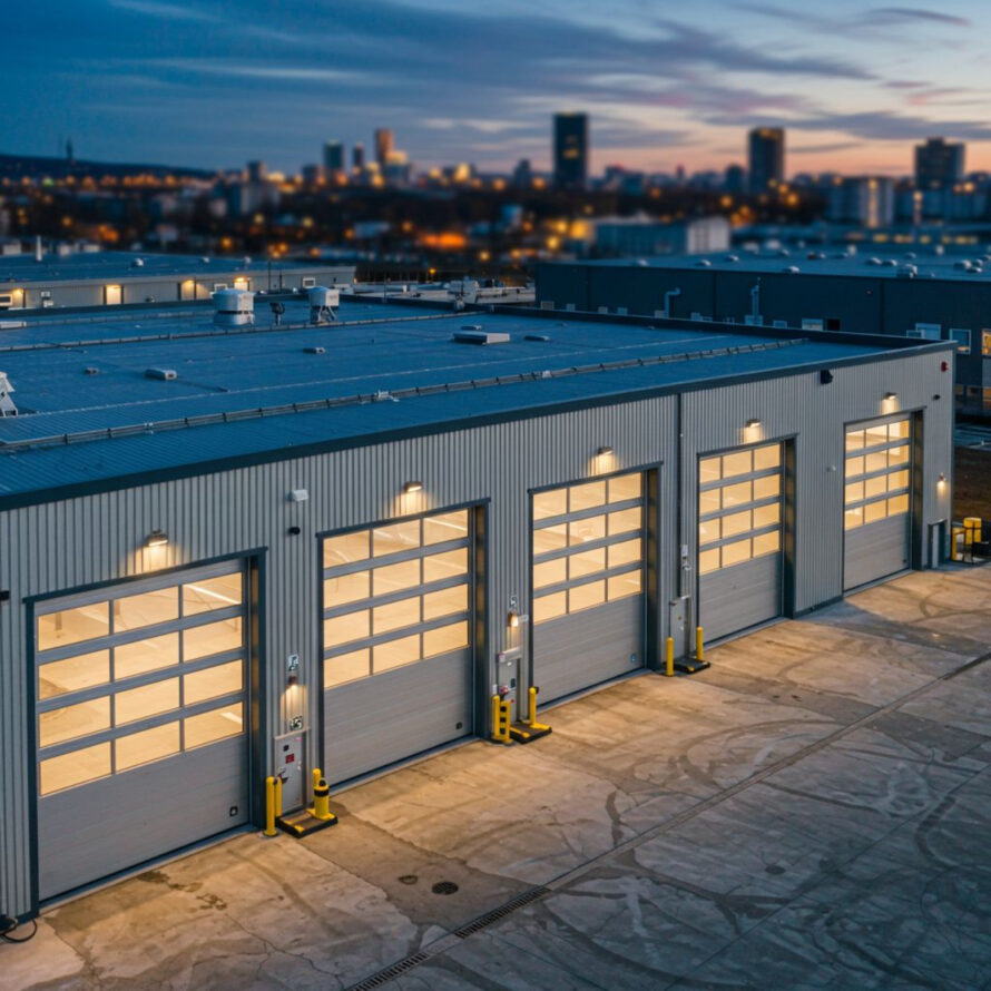 Bedrijfsdeur polycarbonaat