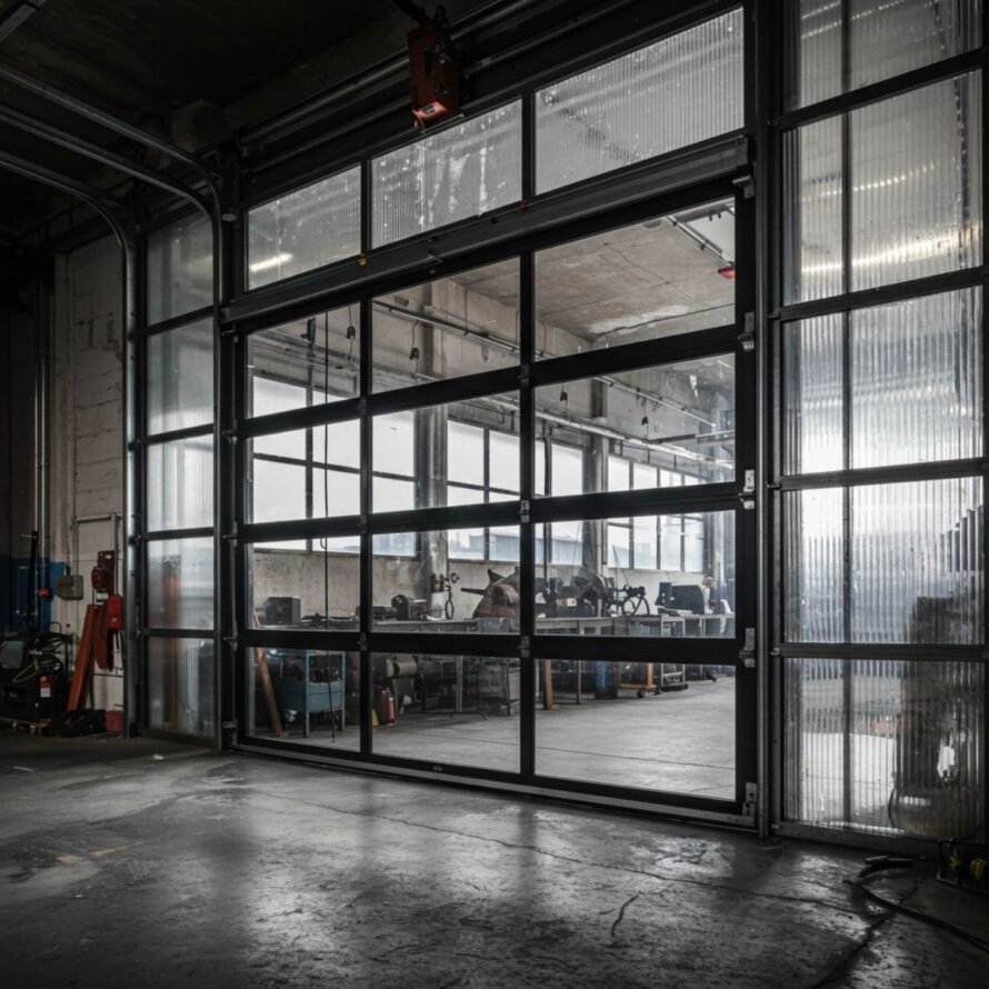 Bedrijfsdeur polycarbonaat