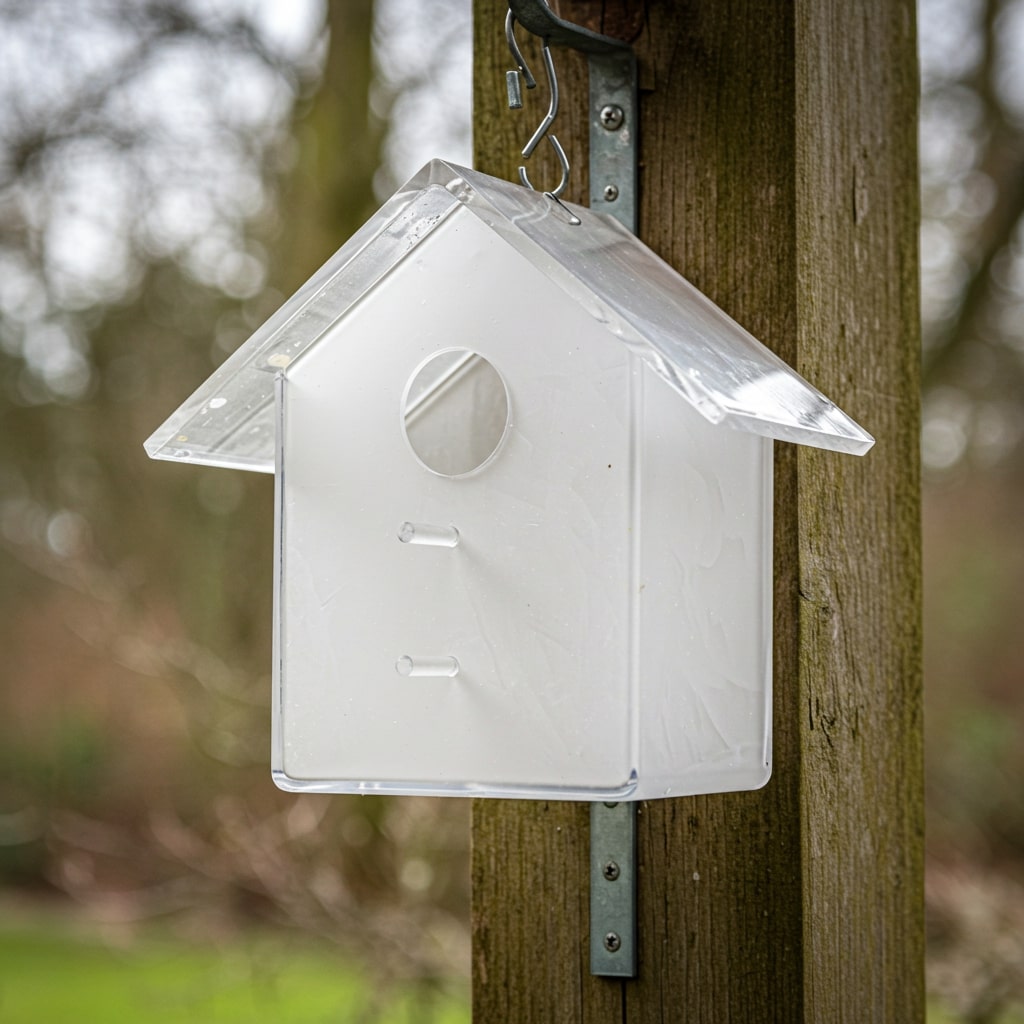 Vogelhuis van acrylaat mat