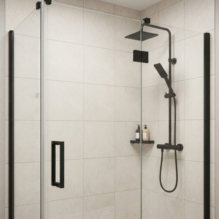 Plexiglas douchedeur badkamer modern