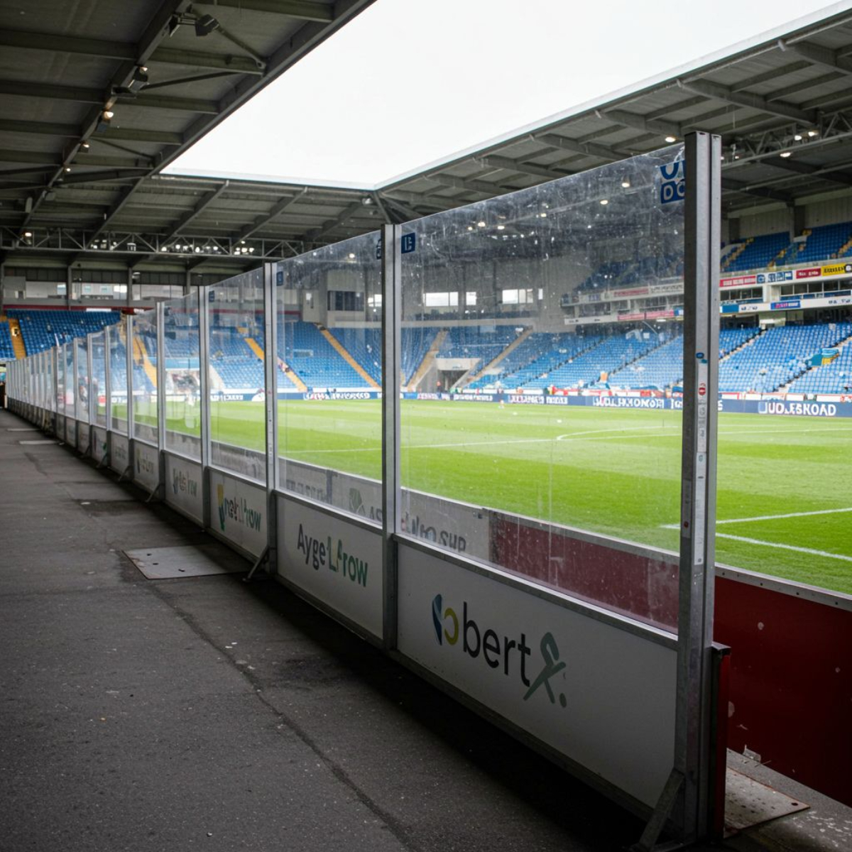 Polycarbonaat tussenwand stadion