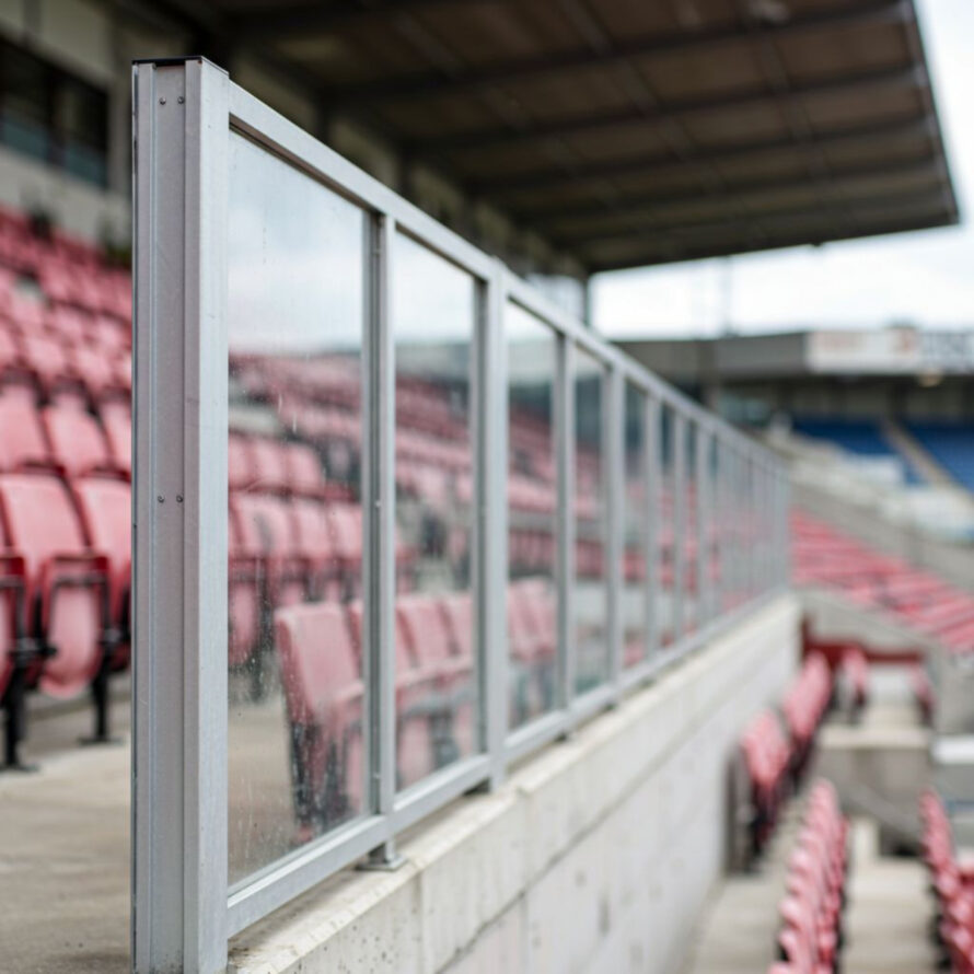 Polycarbonaat tussenwand stadion