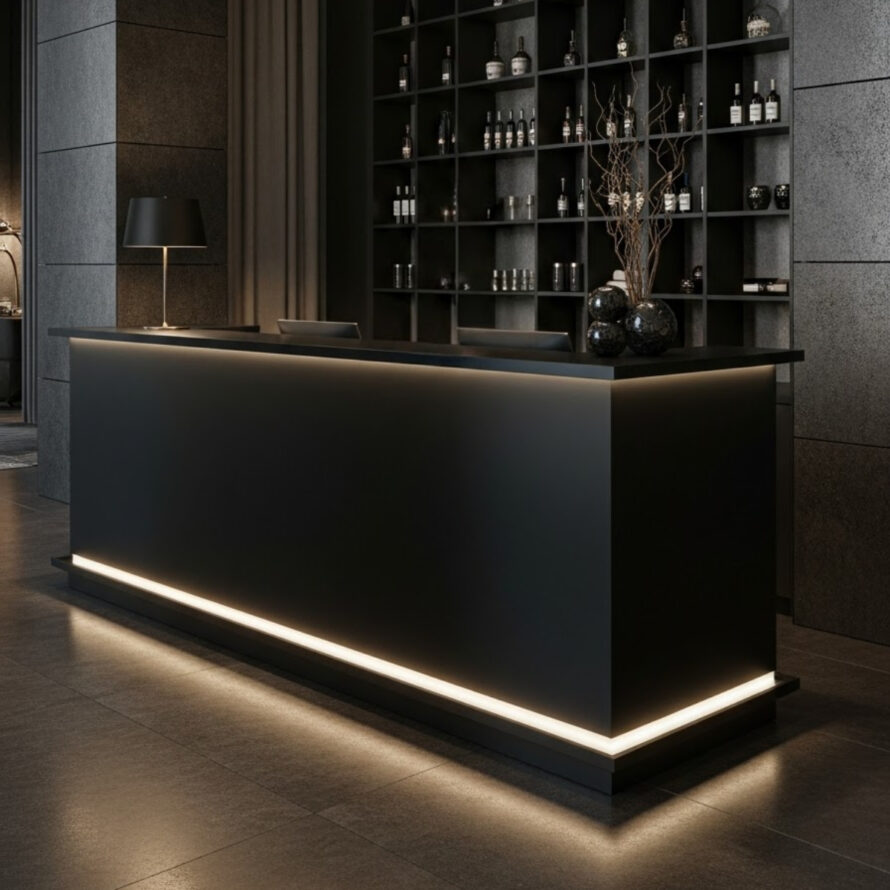 Balie plexiglas hotellobby