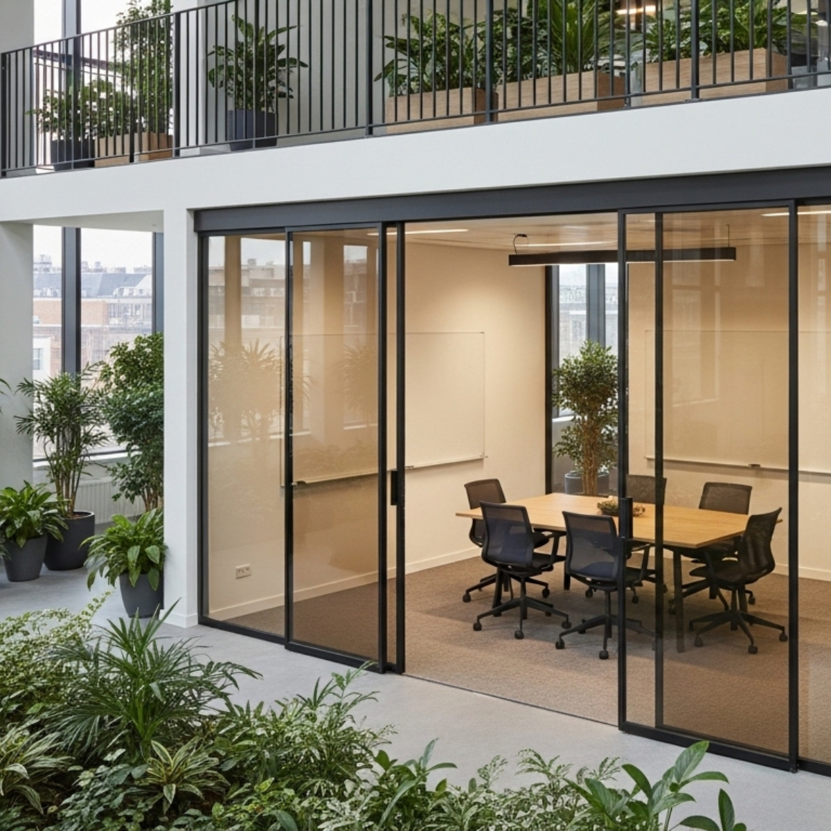 Schuifdeur plexiglas rookglas