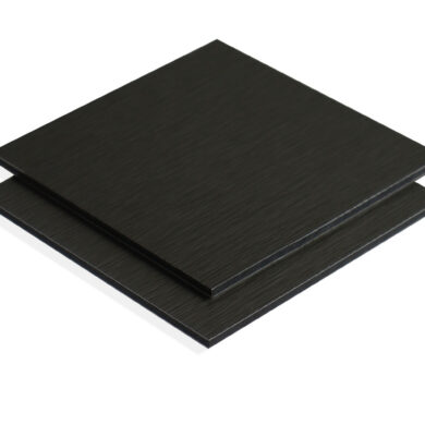 Aluminium composiet Dibond butler finish zwart