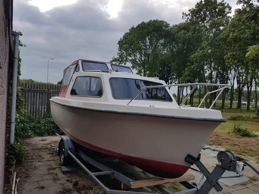 Witte boot polycarbonaat bootramen rookglas