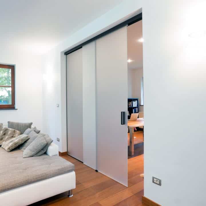 Schuifdeur plexiglas satijnglas