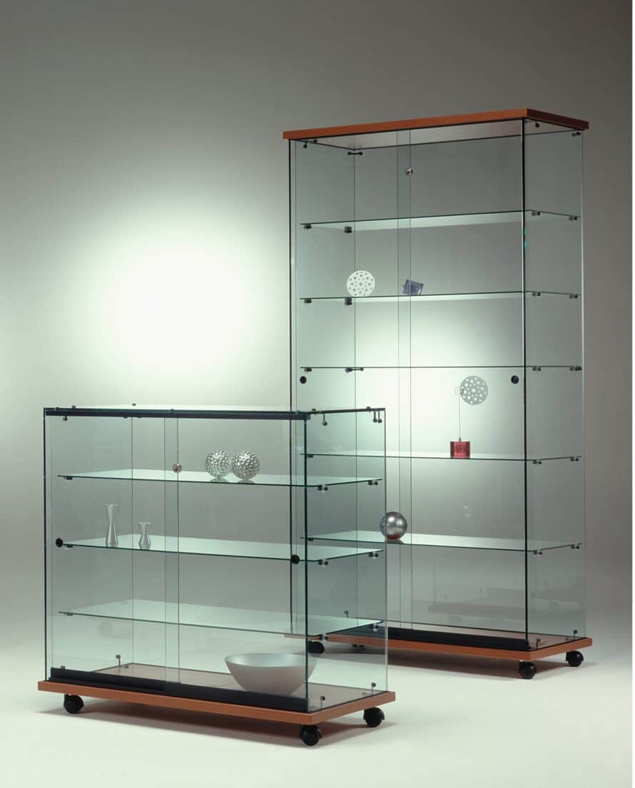 Vitrinekast helder plexiglas platen