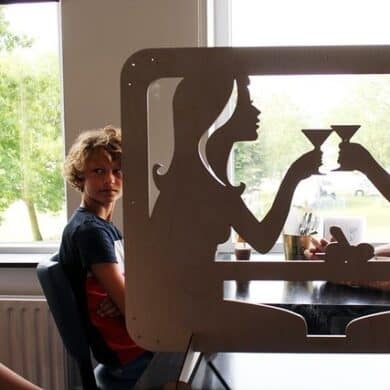 plexiglas luxe spatscherm cheers hout