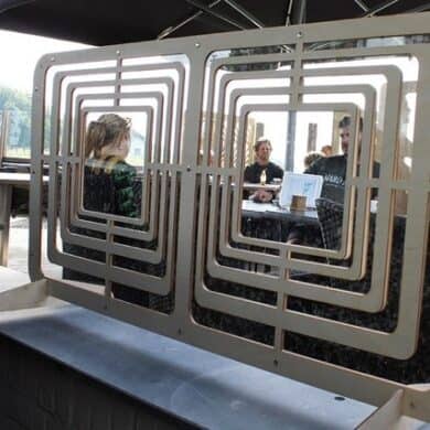 plexiglas luxe kuchscherm type design terras