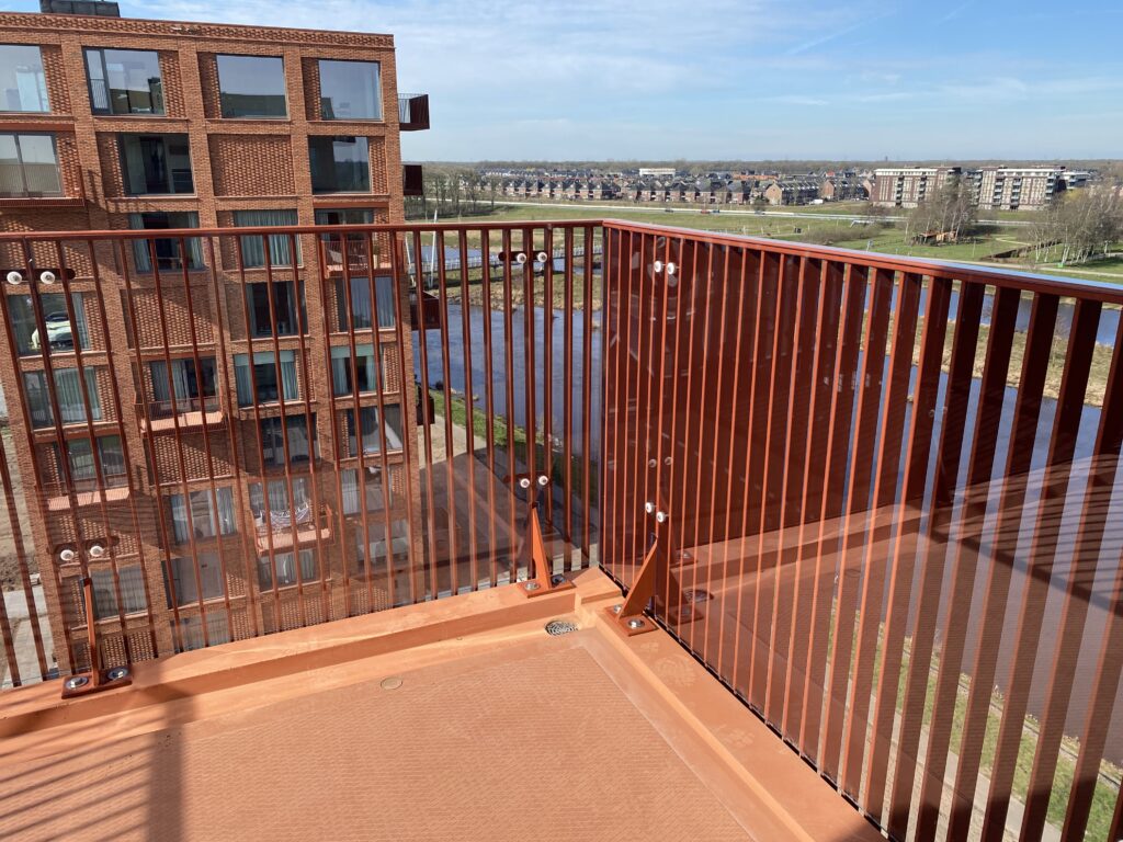 Balkon kunststof windscherm