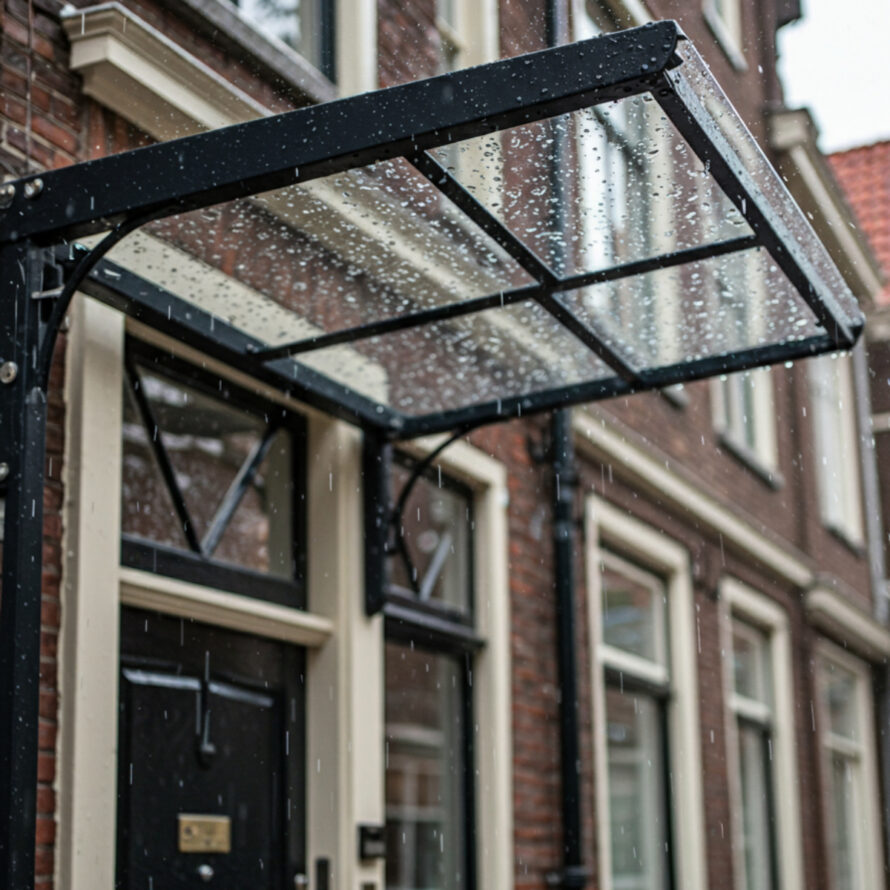 Kunststof overkapping deurluifel