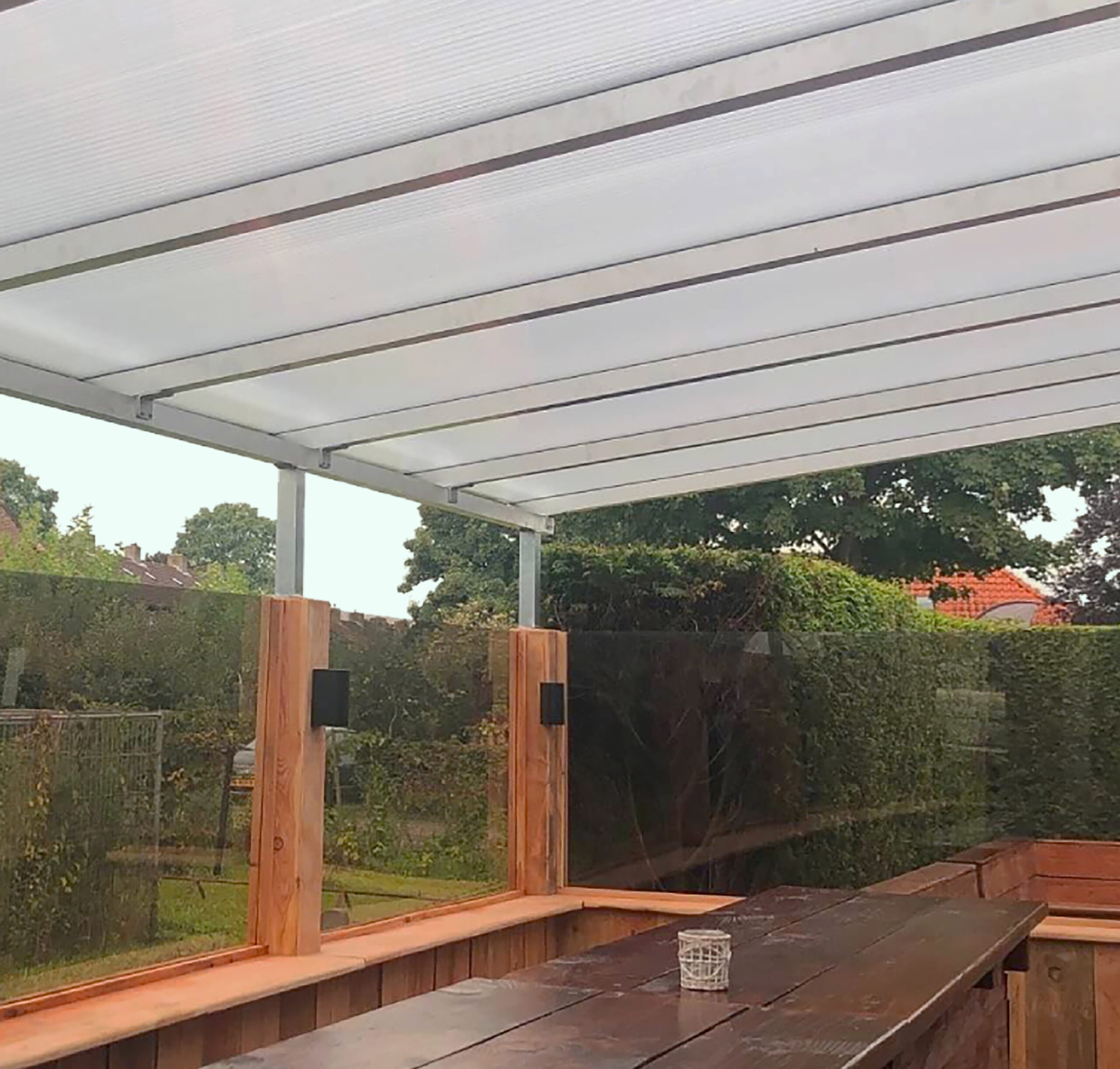 Polycarbonaat dak compleet op maat