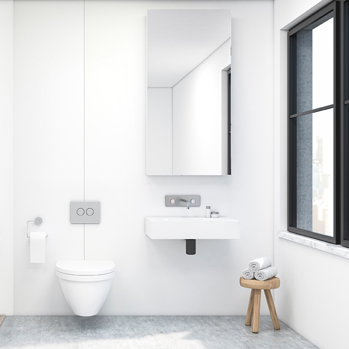 crème wandpaneel pvc badkamer