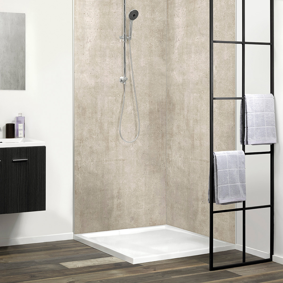 PVC wandpaneel badkamer zand pvc