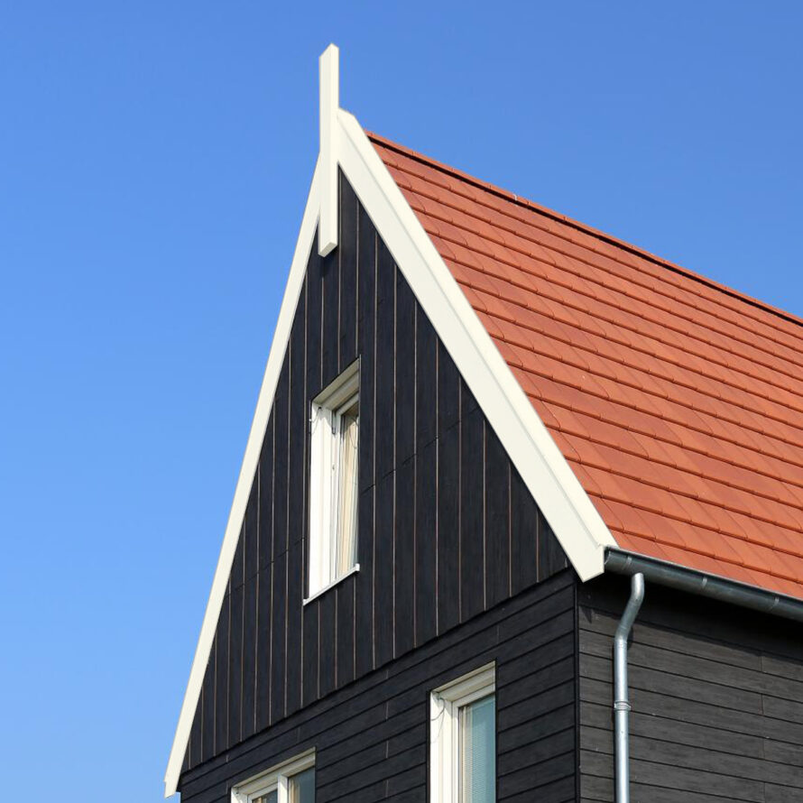 HPL boeideel wit RAL9010