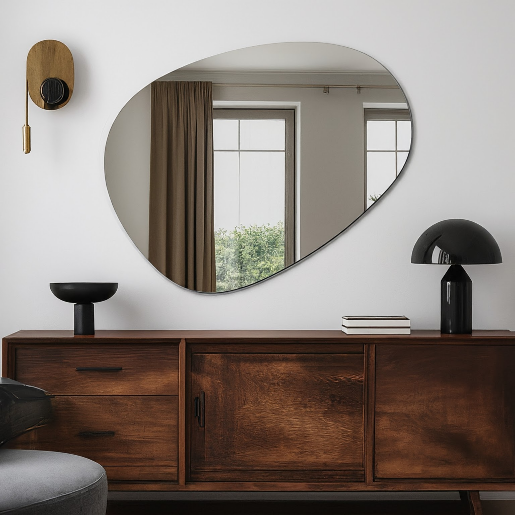 kunststof spiegel plaat organische vorm