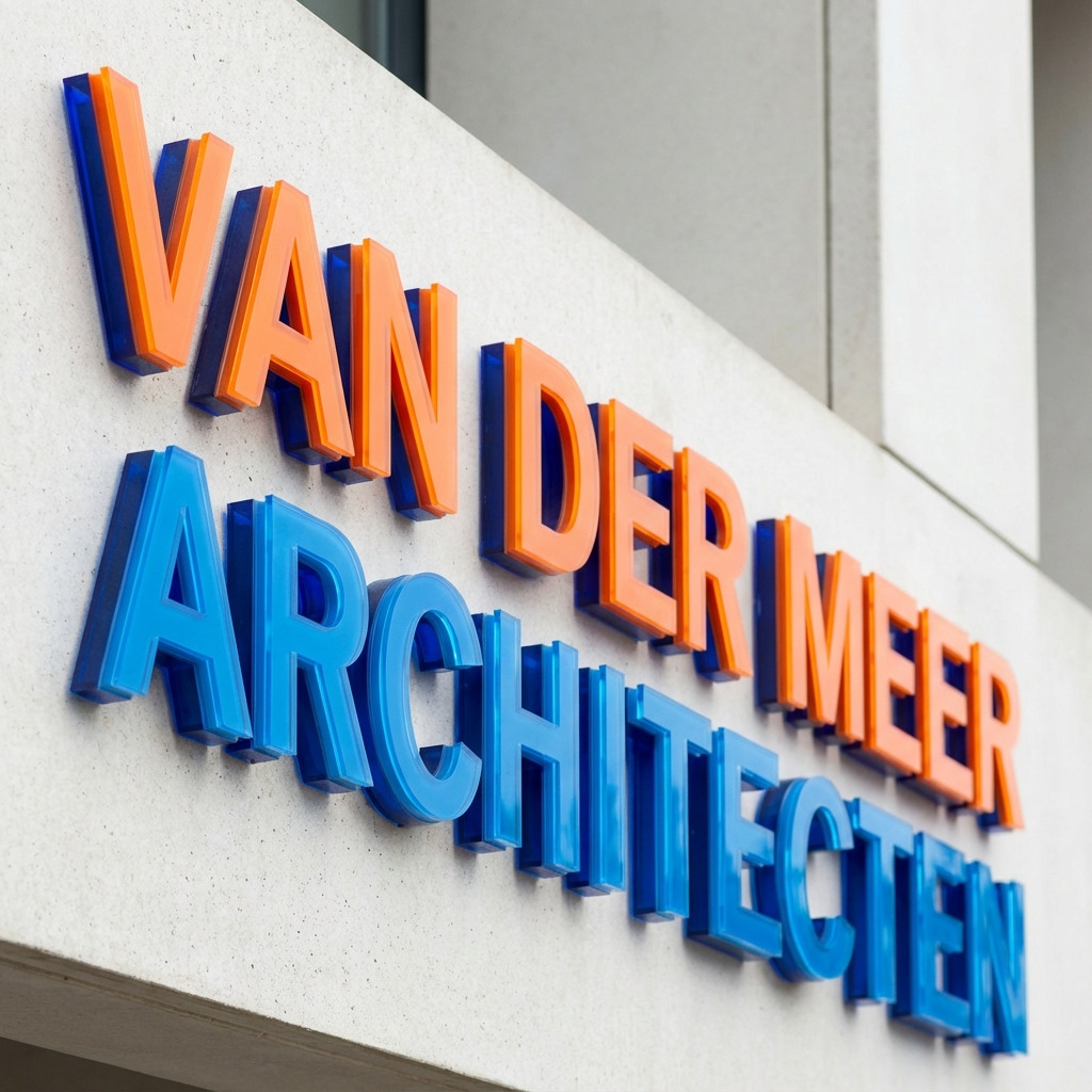 Kunststof 3D letters als professionele gevelreclame