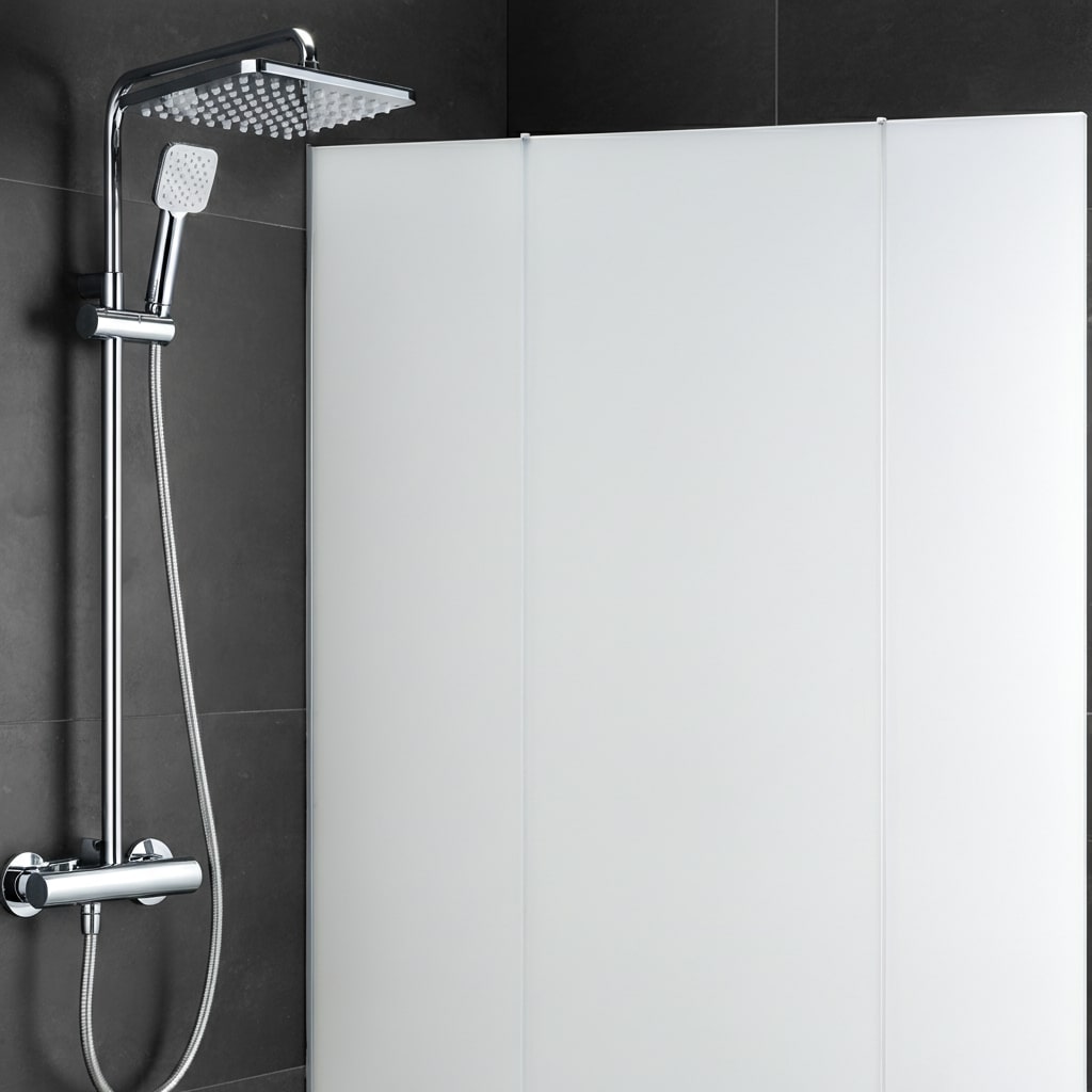 Opaal melk plexiglas privacyglas douchewand douchedeur