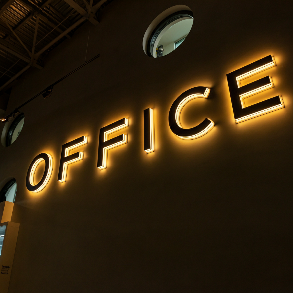 3D letters, lichtletters van kunststof zwart