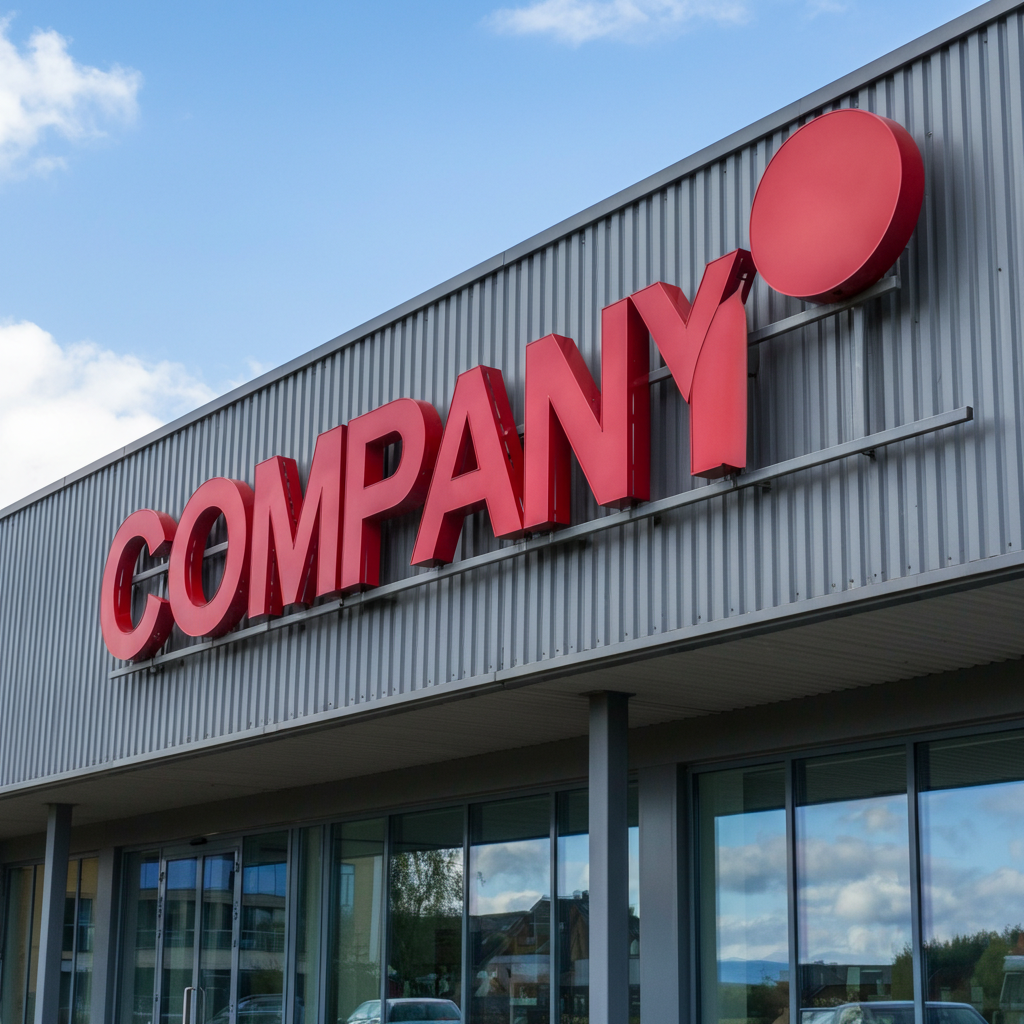 Kunststof gevelreclame letters gevelplaat