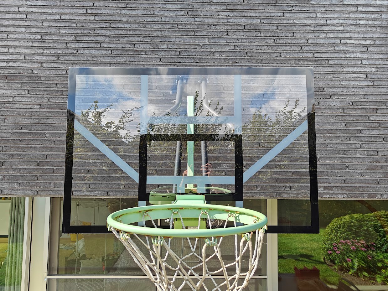 Lexan helder basketbord