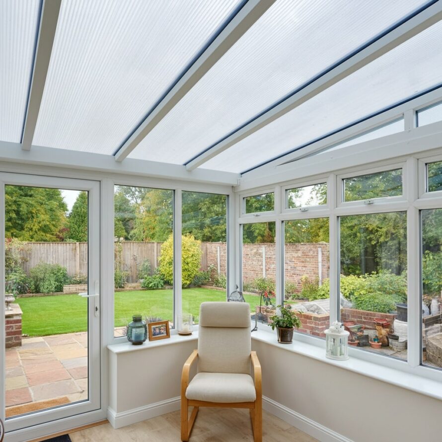 Dak serre polycarbonaat kanaalplaten opaal