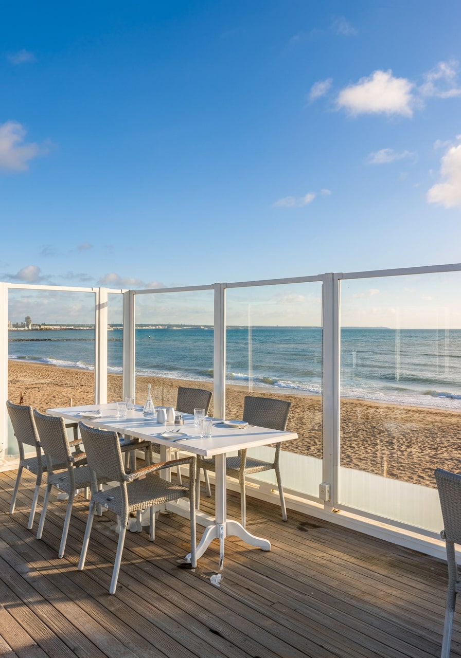 Polycarbonaat plexiglas terras windscherm buiten panelen