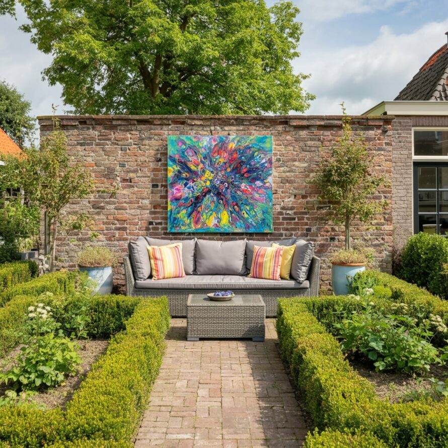 Trespa kunstwerk tuinschilderij