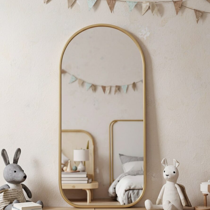 spiegel zilver met lijst