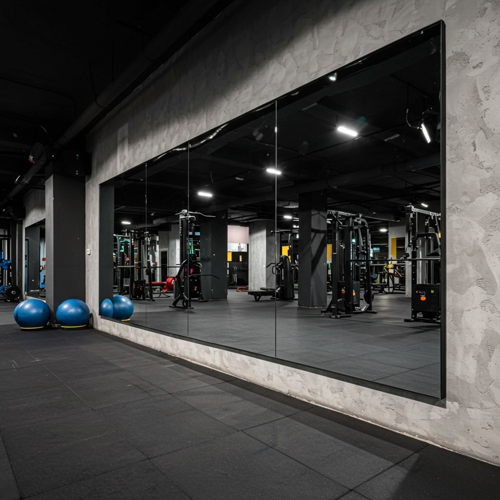 Spiegel home gym dibond kunststof