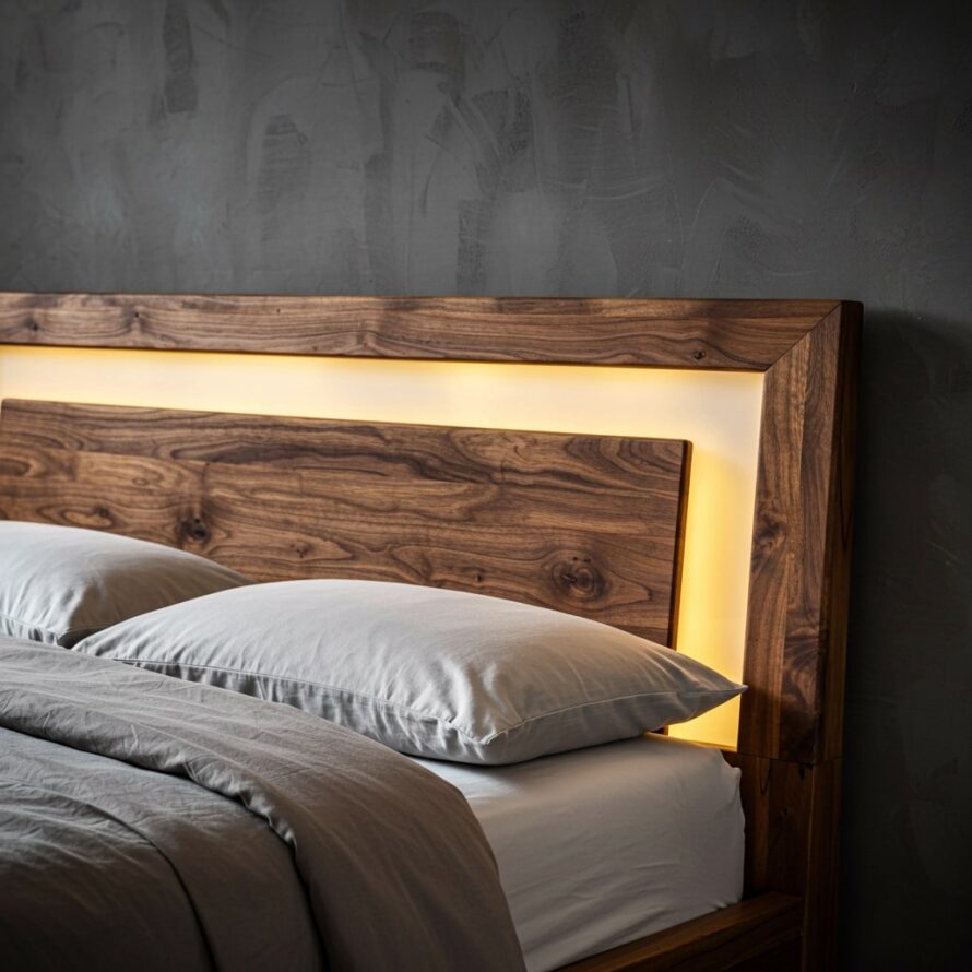 Gerecycled kunststof meubelbekleding hoofdbord plexiglas opaal