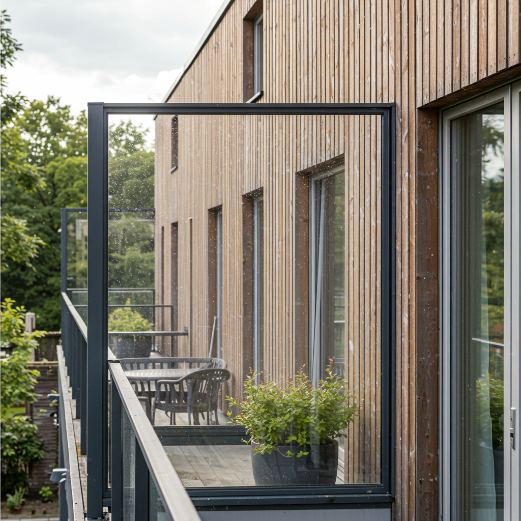 polycarbonaat helder balkonafscheiding