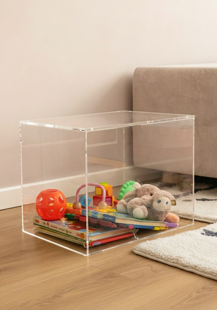 helder goedkoop plexiglas speelgoed doos