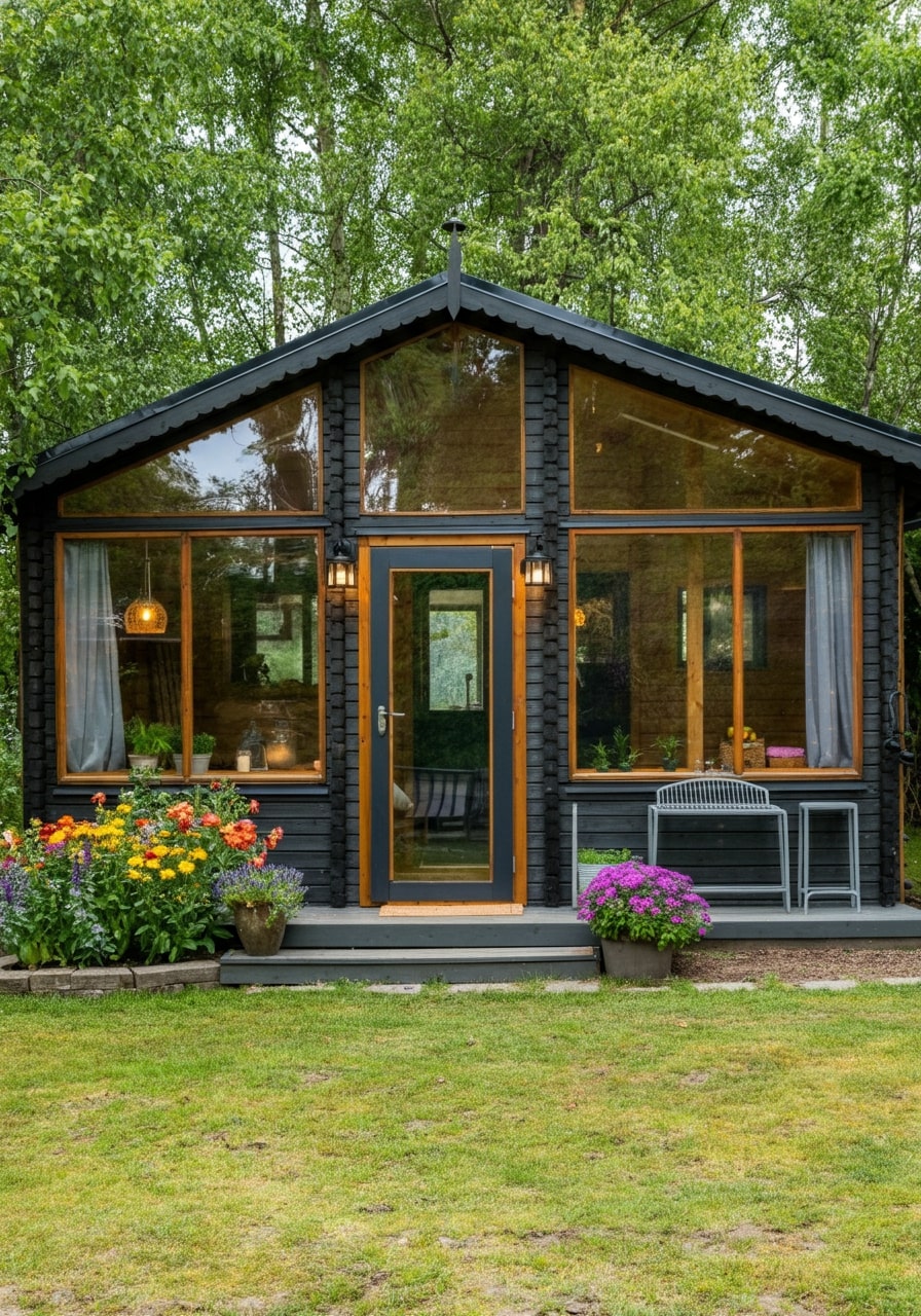 Plastic tuinhuis ramen