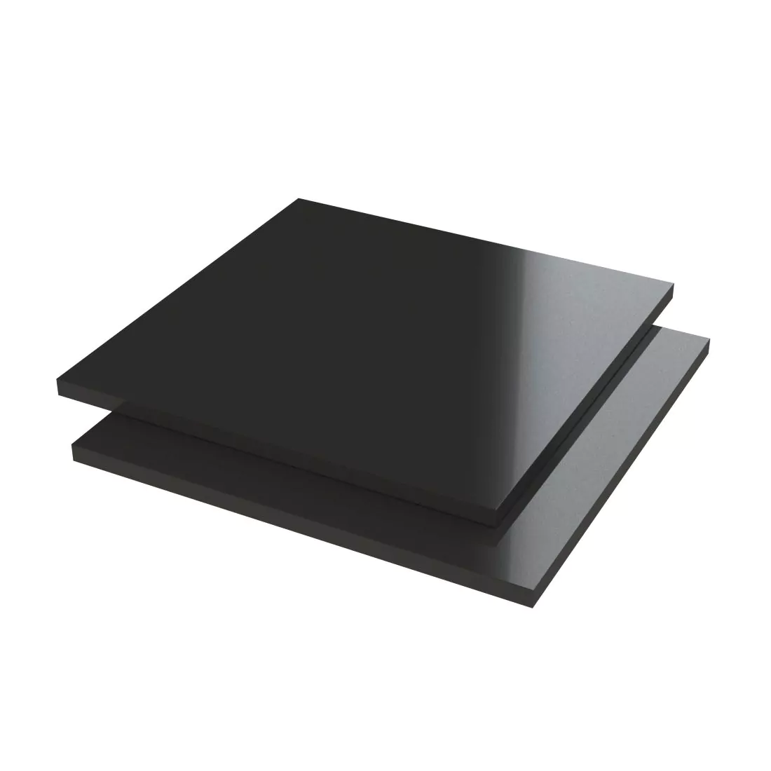 Acrylaat mat zwart PMMA