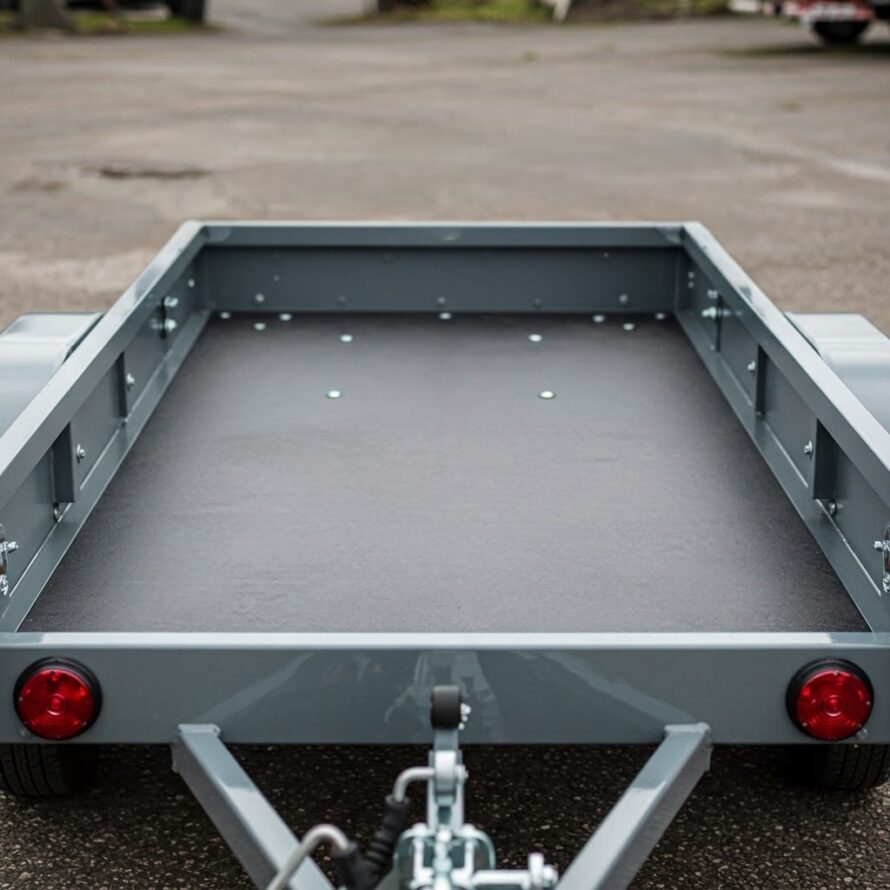 Kunststof bodemplaat aanhanger vervanger HPL antraciet