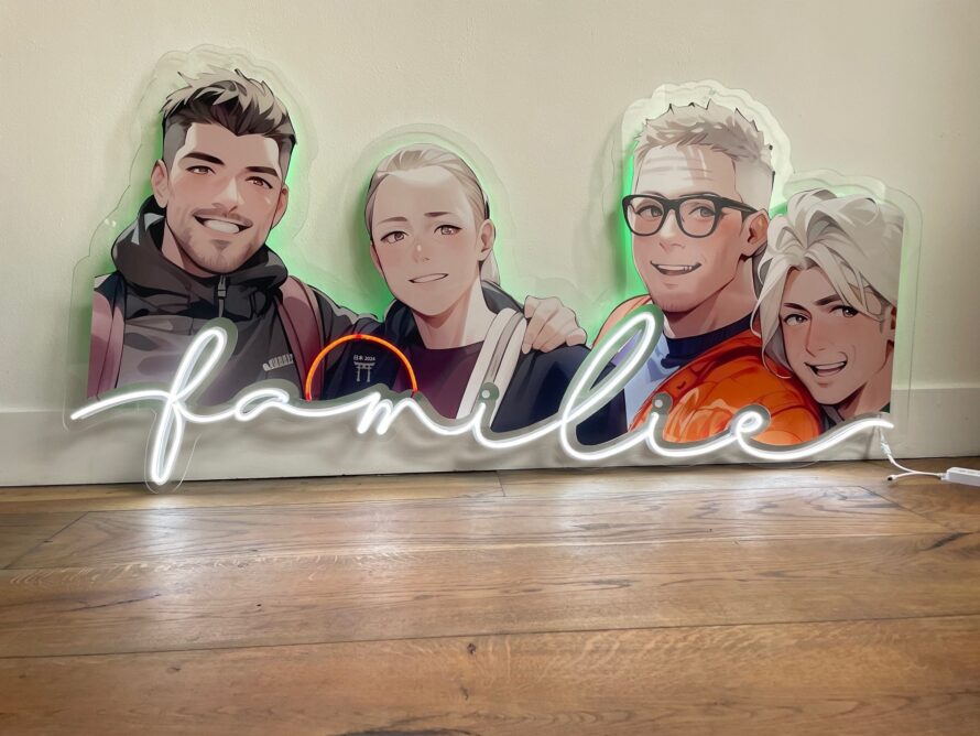 naambordje goedkoop plexiglas led