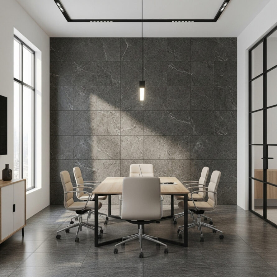 Masq panelen marmer kantoorruimte pvc wandpaneel