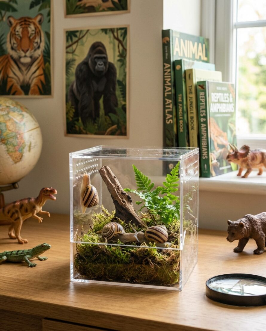 Terrarium plexiglas helder voor slakken