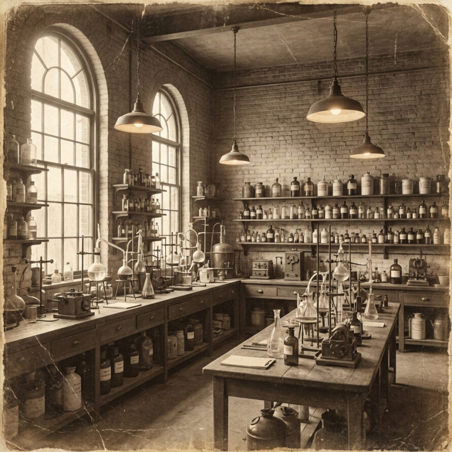 Ouderwetse laboratorium