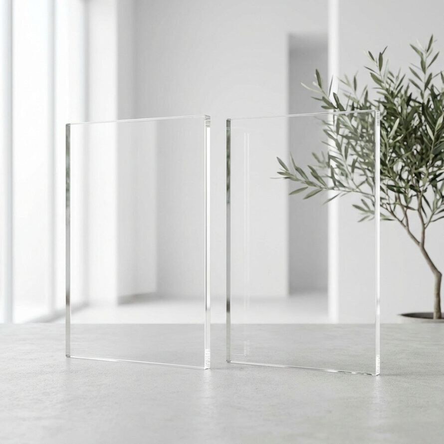 Transparante acrylaat platen in verschillende diktes en toepassingen