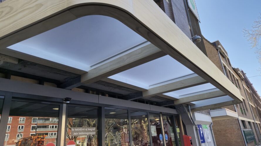 Nieuwe ingang foto Q-Park ingang