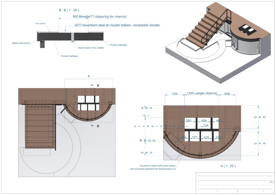 Tekening gebogen serre 2.3